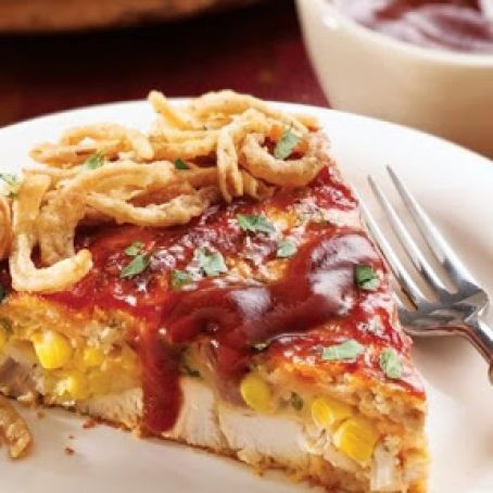 Impossibly Easy Barbecue Chicken Pie